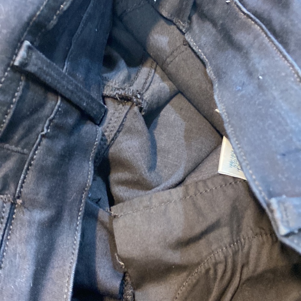 FRAME Le High Straight Crop Frayed Hem Jeans Dark Wash Size 26 - Picture 14 of 16